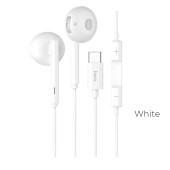 HOCO L10 ACOUSTIC TYPE C EARPHONE, ΛΕΥΚΟ