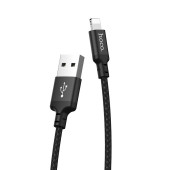 HOCO X14 TIMES SPEED LIGHTNING CHARGING CABLE(L=2M), ΜΑΥΡΟ