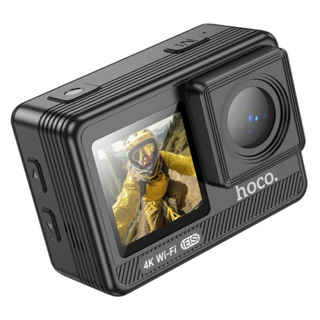 HOCO DV102 4K ANTI-SHAKE SPORTS CAMERA, ΜΑΥΡΗ