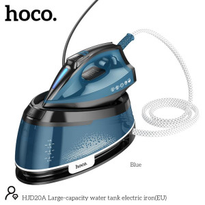 HOCO HJD20A LARGE-CAPACITY WATER TANK ELECTRIC IRON, 2800W, 1.6lt, ΜΠΛΕ