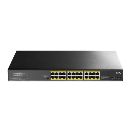 CUDY GS1028PS2 24-PORT GIGABIT POE+ SWITCH WITH 2 SFP PORT, 300W