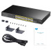 CUDY GS1028PS2 24-PORT GIGABIT POE+ SWITCH WITH 2 SFP PORT, 300W