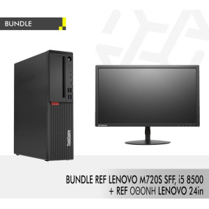 BUNDLE REF LENOVO M720S SFF, i5 8500 + REF ΟΘΟΝΗ LENOVO 24in