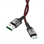 HOCO U68 Gusto ΚΑΛΩΔΙΟ ΦΟΡΤΙΣΗΣ 4A MICRO USB ΜΑΥΡΟ