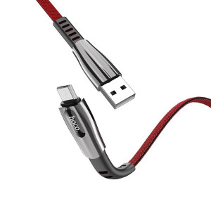 HOCO U70 SPLENDOR CHARGING DATA CABLE FOR MICRO, ΚΟΚΚΙΝΟ