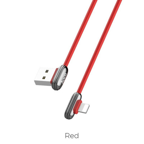 HOCO U60 SOUL SECRET CHARGING DATA CABLE FOR LIGHTNING, ΚΟΚΚΙΝΟ