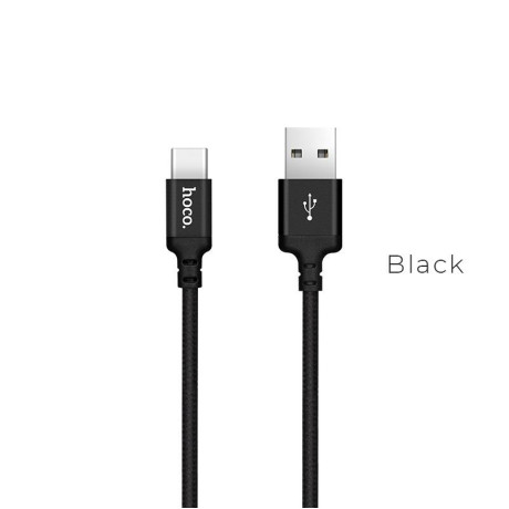 HOCO X14 TIMES SPEED TYPE-C CHARGING CABLE(L=2M) ΜΑΥΡΟ