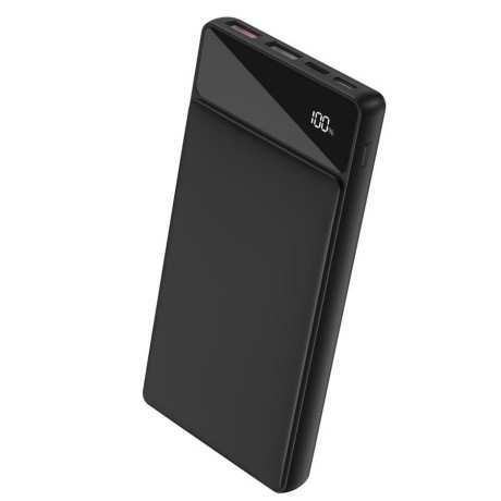 XO PR132 POWERBANK PD20W+USB QC22.5W, 10000 mAh, ΜΑΥΡΟ