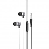 HOCO M106 FOUNTAIN METAL ΑΚΟΥΣΤΙΚΑ HANDSFREE, ΓΚΡΙ