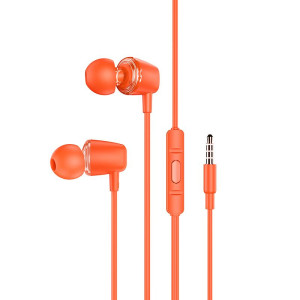 HOCO M107 DISCOVERER ΑΚΟΥΣΤΙΚΑ HANDSFREE, ΠΟΡΤΟΚΑΛΙ