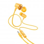 HOCO M107 DISCOVERER ΑΚΟΥΣΤΙΚΑ HANDSFREE, ΚΙΤΡΙΝΟ