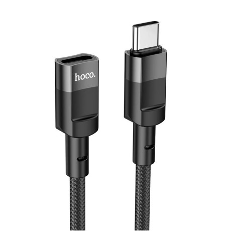 HOCO U107 ΠΡΟΕΚΤΑΣΗ ΚΑΛΩΔΙΟΥ TYPE-C MALE TO TYPE-C FEMALE USB2.0 (L=1.2M), ΜΑΥΡΟ