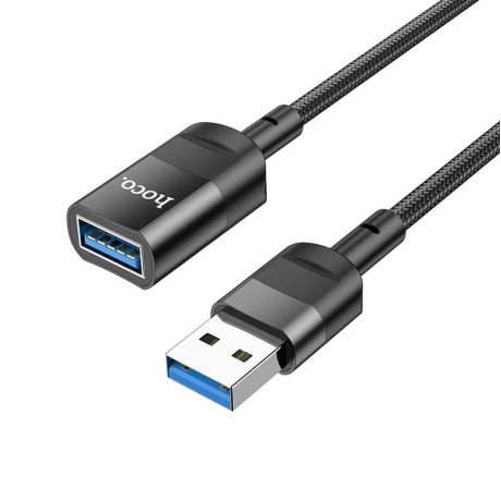 HOCO U107 ΠΡΟΕΚΤΑΣΗ ΚΑΛΩΔΙΟΥ USB MALE TO USB FEMALE USB3.0 (L=1,2M), ΜΑΥΡΟ