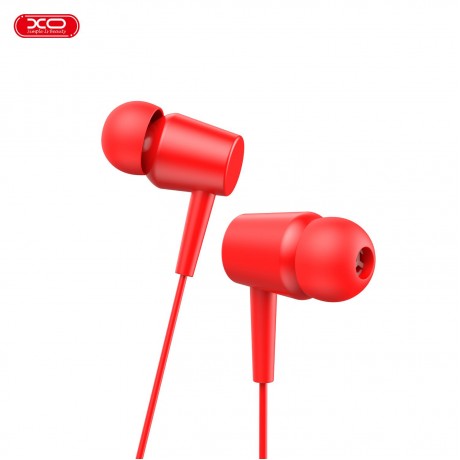 XO EP57 ΑΚΟΥΣΤΙΚΑ CROWN IN EAR 3.5MM JACK , ΚΟΚΚΙΝΑ