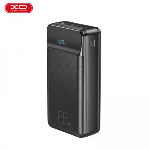 XO PR201 POWERBANK 65W FAST CHARGING (QC22.5W / PD65W) ΜΕ ΟΘΟΝΗ, 30000mAh