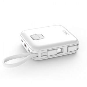 XO PR235 POWERBANK 22.5W ΜΕ ΕΝΣΩΜΑΤΩΜΕΝΟ ΚΑΛΩΔΙΟ TYPE-C ΚΑΙ LIGHTNING , ΟΘΟΝΗ, 10000mAh , ΛΕΥΚΟ