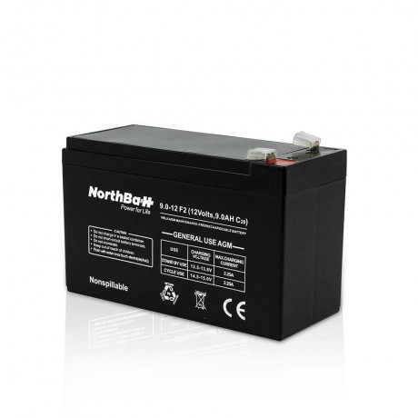 NORHTBAT BATTERY 12V 9Ah (6.3 FASTON)