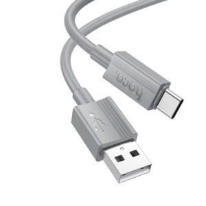 HOCO X107 FAVOR CHARGING DATA CABLE TYPE-C, ΓΚΡΙ