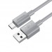 HOCO X107 FAVOR CHARGING DATA CABLE TYPE-C, ΓΚΡΙ