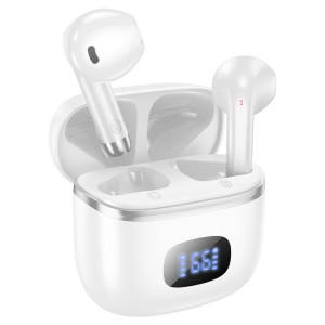 HOCO EQ1 MUSIC GUIDE TRUE WIRELESS BT HEADSET, ΛΕΥΚΑ