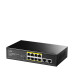 CUDY FS1010PG 8 PORT POE + 2 UPLINK GIGABIT + SWITCH, 120W