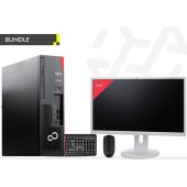 BUNDLE REF FUJITSU D738 SFF, i5 8500, 8GB DDR4, 256GB SSD - GRADE A+, REF ΟΘΟΝΗ FUJITSU, 24