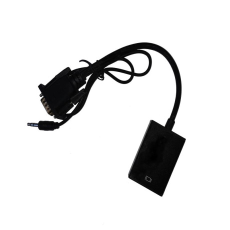 NG ΜΕΤΑΤΡΟΠΕΑΣ VGA MALE ΣΕ HDMI FEMALE ΜΕ AUDIO ADAPTER + USB POWER