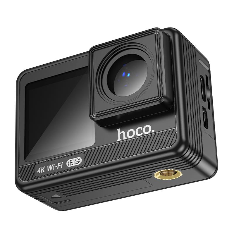 HOCO DV102 4K ANTI-SHAKE SPORTS CAMERA, ΜΑΥΡΗ