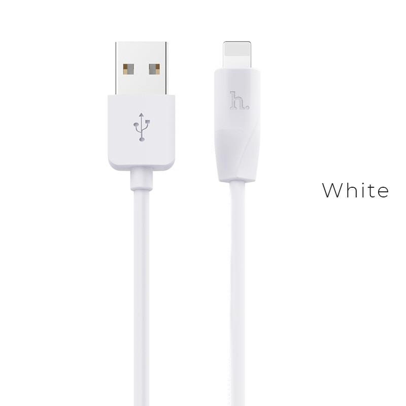 HOCO X1 ΚΑΛΩΔΙΟ LIGHTNING USB 1m, ΛΕΥΚΟ