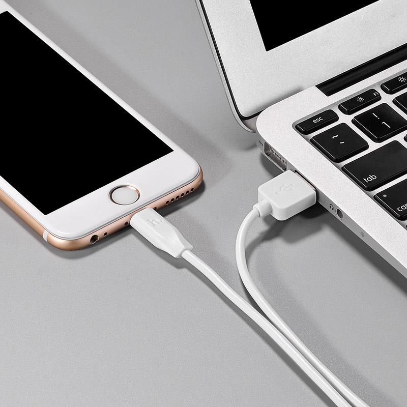 HOCO X1 ΚΑΛΩΔΙΟ LIGHTNING USB 1m, ΛΕΥΚΟ