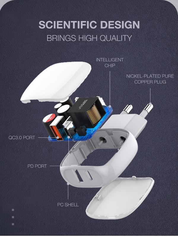 LDNIO A2313C ΦΟΡΤΙΣΤΗΣ QC3.0 plus PD 18W ΜΕ ΚΑΛΩΔΙΟ TYPE C ΣΕ LIGHTNING 1M