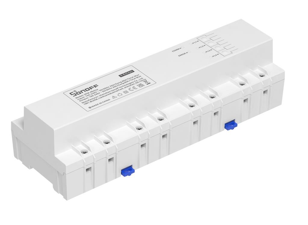 SONOFF SΜARΤ ΜΟΝΑΔΑ ΜΕ 4 ΡΕΛΕ SPM-4Relay ΓΙΑ ΤΟ SPM-MAIN ΓΙΑ ΠΙΝΑΚΑ,  20A/ ΚΑΝΑΛΙ