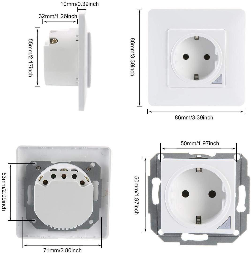 COOLSEER COL-WSP02WE ΕΞΥΠΝΗ ΠΡΙΖΑ ΤΟΙΧΟΥ ΣΟΥΚΟ, 16A, WIFI