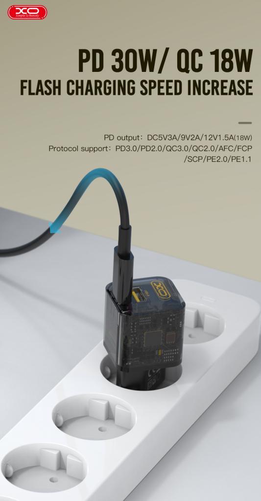 XO CE05(EU) PD30WplusQC3.0 30W fast charger