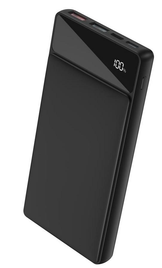 XO PR132 POWERBANK PD20WplusUSB QC22.5W, 10000 mAh, ΜΑΥΡΟ