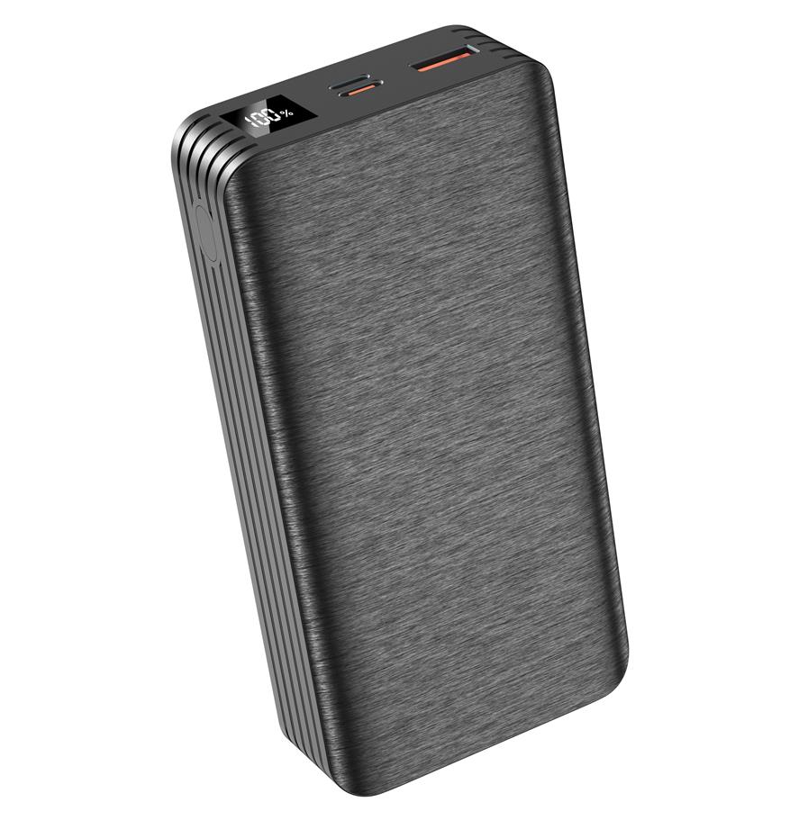 XO PR144 POWERBANK PD20WplusQC22.5W, 20000MAH, ΜΑΥΡΟ