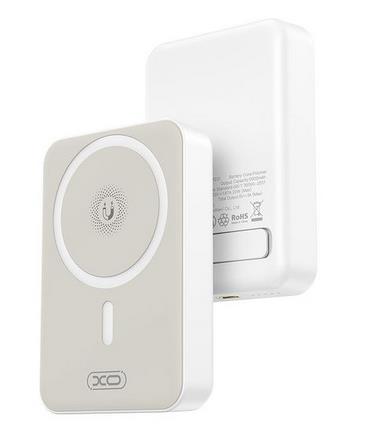 XO PR231 MAG SAFE IPHONE 15W WIRELESSplusPD20W POWERBANK, 10000MAH, ΛΕΥΚΟ