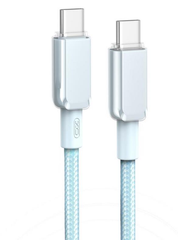 XO NB-Q250B PD 60W TYPE-C ΣΕ TYPE-C PVC SHINY COLORFUL FAST CHARGING CABLE ΓΑΛΑΖΙΟ