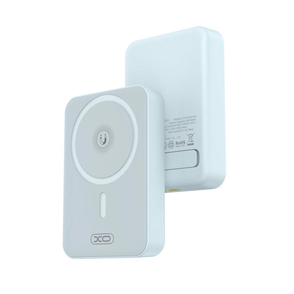 XO PR231 MAG SAFE IPHONE 15W WIRELESSplusPD20W POWERBANK, 10000MAH, ΓΑΛΑΖΙΟ