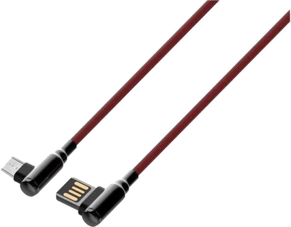 LDNIO ΚΑΛΩΔΙΟ ΦΟΡΤΙΣΗΣ LC421 ΓΩΝΙΑΚΟ ΒΙΣΜΑ MICRO USB, ΚΟΚΚΙΝΟ