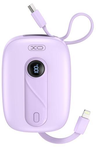 XO PR246 POWERBANK PD 20W plus 22.5W(IP) ΜΕ ΕΝΣΩΜΑΤΩΜΕΝΟ ΚΑΛΩΔΙΟ TYPE-C ΚΑΙ LIGHTNING , ΟΘΟΝΗ, 10000mAh , ΜΩΒ