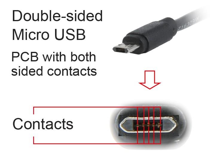 CABLEXPERT ΚΑΛΩΔΙΟ MICRO USB , DOUBLE-SIDED MICRO USB , 1.8m