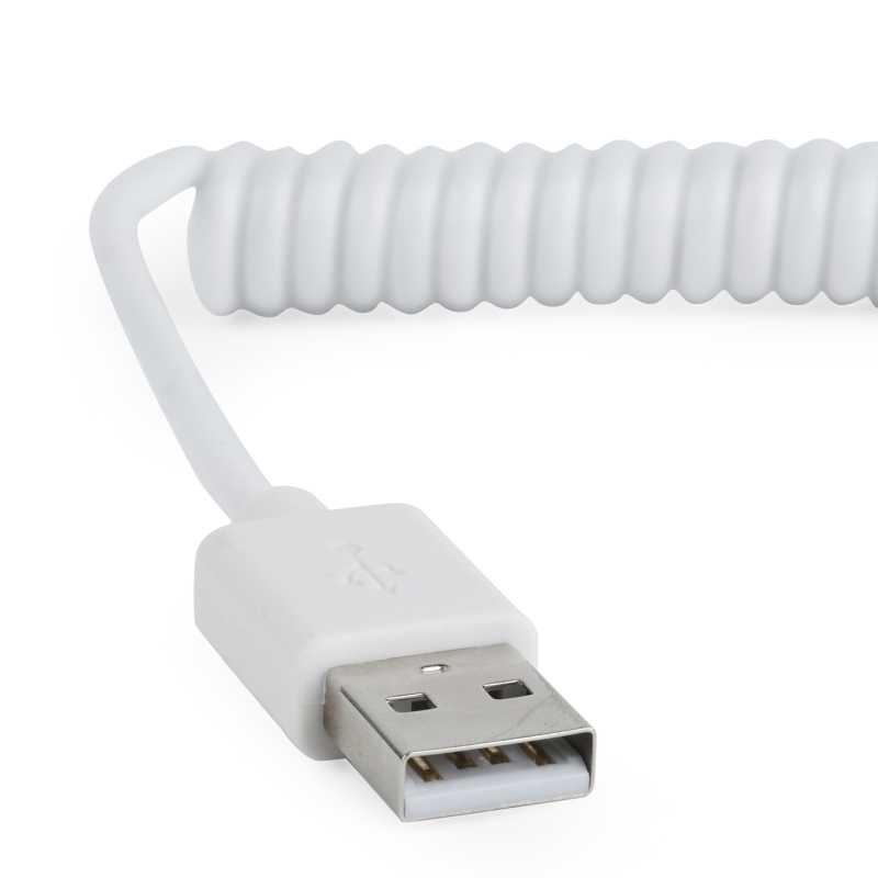 CABLEXPERT ΚΑΛΩΔΙΟ MICRO USB SPIRAL , 1.8m WHITE